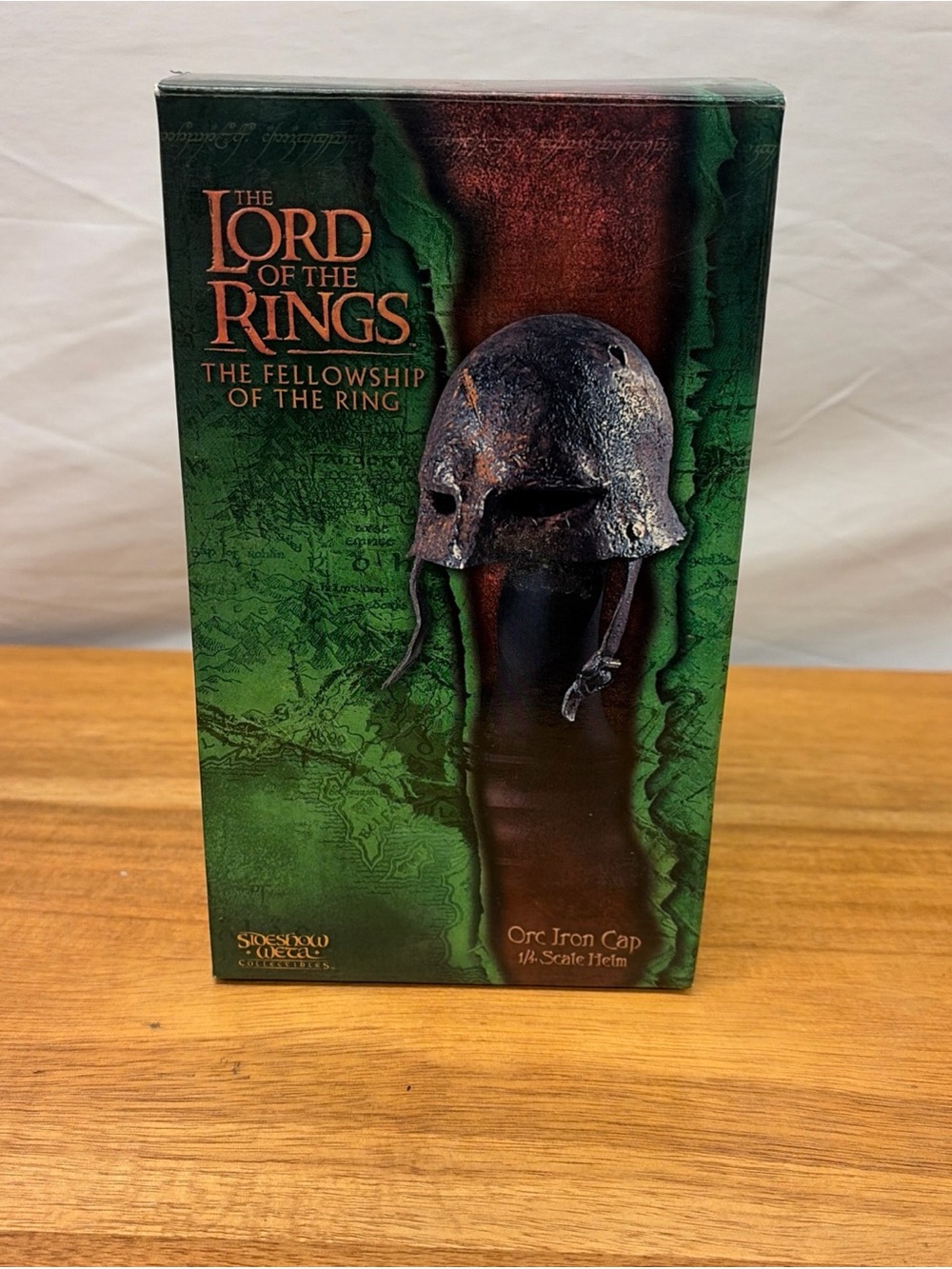 LOTR The Fellowship Of The Ring Orc Iron Cap 1/4” Scale Helm 2001